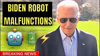 ROBOT PRESIDENT BIDEN ShortCircuited in front of Reporters Today 🤖💥 [upl. by Almeria]