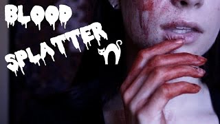 BLOOD SPLATTER  Simple Makeup Tutorial [upl. by Dadelos]