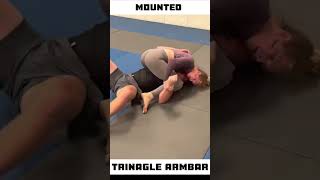 Mounted Triangle Armbar Setup  BJJ Highlights [upl. by Lundell]