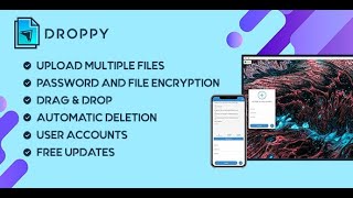 Droppy v2501 Online File Transfer and Sharing [upl. by Aribold77]