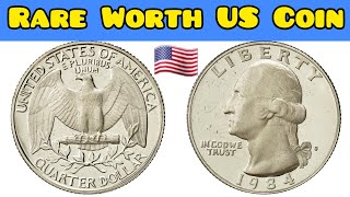 United States Of America 1984 Quarter Dollar Rare Error United States Washington Quarter Coin 500M [upl. by Kcirdaed]