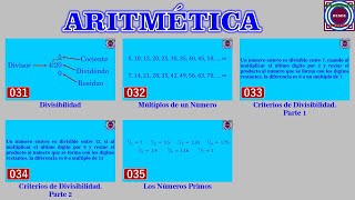 Curso de Aritmética Videos 31 al 35 [upl. by Stephen]