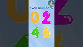 Odd numbers and Even numbers  Even and Odd Numbers  Number for kids  Math for Kids [upl. by Atekan]