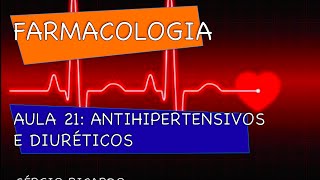 Curso de Farmacologia Aula 21  Antihipertensivos  Regulação da PA [upl. by Aveline183]