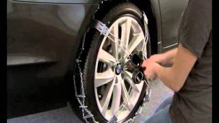 How to fit Thule KSummit Snow Chains  Drive safe in Snow and Ice [upl. by Adnical]