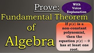 Fundamental Theorem of Algebra Proof  Abstract Algebra Maths Mad Teacher [upl. by Sweet]