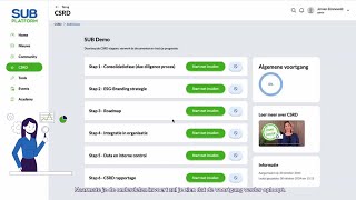 Quick tour Neem een kijkje in het CSRD 6stappenplan op SUB platform [upl. by Adar699]