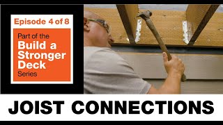 Build a Stronger Deck Joist Connections [upl. by Asamot]