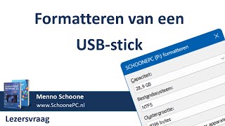 Een USBstick formatteren [upl. by Masera]