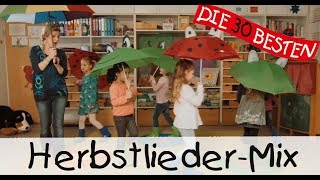 Herbstlieder KinderliederMix  Singen Tanzen und Bewegen [upl. by Acirema259]