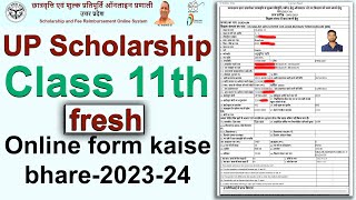 up scholarship 202324 apply class 11l  class 11 ka scholarship ka fresh form kaise bhare [upl. by Oremo]