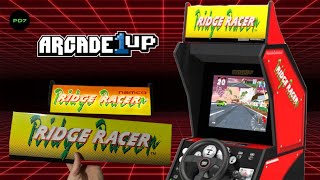 Arcade1up Ridge Racer Stock Marquee Replacement  Szabo’s Upgrade Mod [upl. by Kerrill]