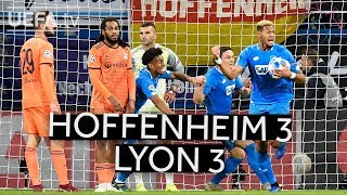 HOFFENHEIM 33 LYON UCL HIGHLIGHTS [upl. by Loren]