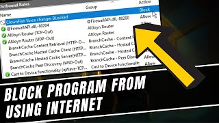 How to Block Program From Accessing Internet Windows 1011 EASY [upl. by Hildegard]