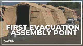 Oregon sets up first evacuation assembly point in Tillamook County [upl. by Laud]