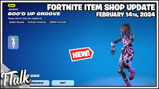 NEW BOOD UP GROOVE EMOTE amp MORE Fortnite Item Shop February 14th 2024 Fortnite Chapter 5 [upl. by Atirb500]