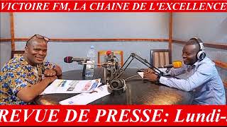 REVUE DE PRESSE SUR RADIO VICTOIRE FM DU 11062024 Anani VIDJRAKU et Joachim AGBETIM [upl. by Cybil]