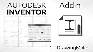 CT DrawingMakerEx  Autodesk® Inventor® Addin [upl. by Gaskins888]