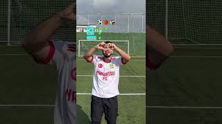 Karışık Toplarla Şut Challenge 😂 footballchallenge futbolchallenge futbol futbolvideoları [upl. by Atsirc]