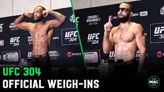 UFC 304 Official WeighIns [upl. by Anyel]