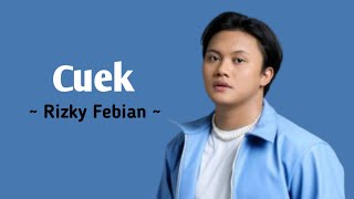 cuek  Rizky febian  official lirik vidio [upl. by Abner]