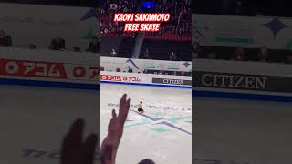 Kaori Sakamoto Free Skate Ending World Figure Skating Championships 2024 [upl. by Atterahs983]