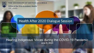 Hearing Indigenous Voices During the COVID19 Pandemic [upl. by Enattirb642]