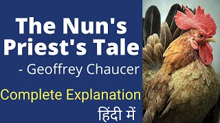 The Nuns Priests Tale by Geoffrey Chaucer Summary and Analysis in Hindi [upl. by Addia]