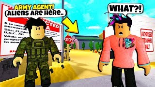 I Found Area 51They KIDNAPPED A REAL ALIEN Roblox Bloxburg [upl. by Sunda715]