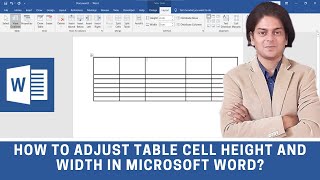 How to adjust table cell width and height in Microsoft word [upl. by Ahsinrac]