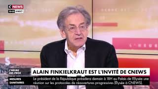 Alain Finkielkraut sur Cnews  quotTout de suite là ça a commencé quot [upl. by Gerald]