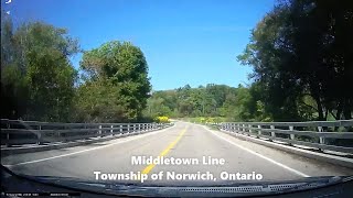 Drive from Tillsonburg Ontario to Norwich via Middletown Line Sep 2124 [upl. by Gilba]