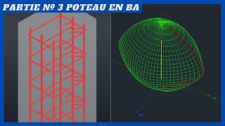 Poteau en BÉTON ARMÉ Dimensionnement et Ferraillage Partie 3 [upl. by Haskins202]