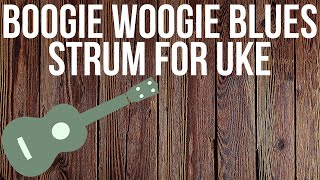 How to Shuffle Strum on Ukulele quotBoogie Woogie Stylequot [upl. by Ahseim]