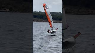 First flight in hydrofoiling dinghy shorts [upl. by Postman]