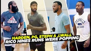 Steph Curry James Harden Paul George John Wall amp Trae Young GO OFF at Rico Hines Runs [upl. by Maples63]