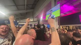 Villa Fans Sing about Birmingham City’s Relegation in the Concourse at Brighton [upl. by Ahsats]