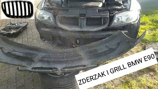 JAK ZDEMONTOWAĆ ZDERZAK PRZEDNI I GRILL  W BMW E90 E91 E92 E92 316 318 320 325 330 335 [upl. by Kiehl]