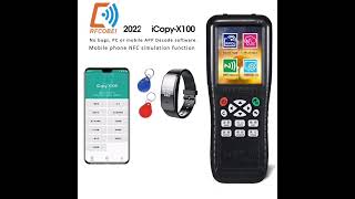 App decoding rfid duplicator rfid smart copier1356mhz NFC writer125khz T5557 programmer [upl. by Volpe]