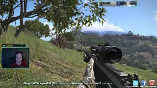 Arma 3 with Kal AntiMaterial Rifle vs Helicopter [upl. by Yuhas]