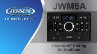 JENSEN®  JWM6A Bluetooth® Pairing Instructions [upl. by Ahsimat]