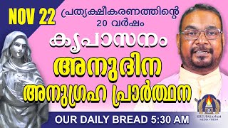 നവംബർ 22  കൃപാസനം അനുദിന അനുഗ്രഹ പ്രാർത്ഥന  Our Daily Bread പ്രത്യക്ഷീകരണത്തിന്റെ ഇരുപതാം വർഷം [upl. by Aenehs82]