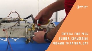 Crystal Fire Plus Burner Converting Propane to Natural Gas [upl. by Kacey46]