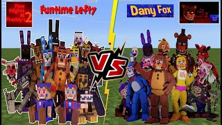 Five Nights at Freddys DanyFox VS FNAF 2 Funtime Lefty FNAF Creator Battle [upl. by Billie]