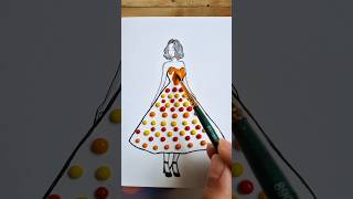 Fashion illustration ❤️ art satisfying youtubeshorts [upl. by Asena109]