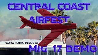 MiG17  4K  Central Coast Airfest 2024 [upl. by Margetts]