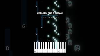 Requiem For A Dream Lux Aeternapiano requiemforadream luxaeterna pianotutorial pianocover [upl. by Yrahcaz]