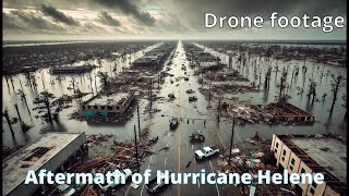 Drone Footage Reveals the Devastating Aftermath of Hurricane Helene [upl. by Elbart]