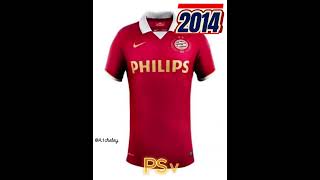 PSV home kits eredivisie psv championsleague netherlands ajax lozano uefa eindhoven philips [upl. by Sayer]