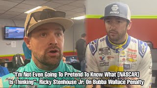 Chase Elliott And Ricky Stenhouse Jr React To Bubba Wallace Penalty [upl. by Lyman860]